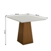 Cozinha Completa com Mesa e 4 Cadeiras Paulista 7 Portas 2 Gavetas Nature/Off White/Linho - Panorama Móveis