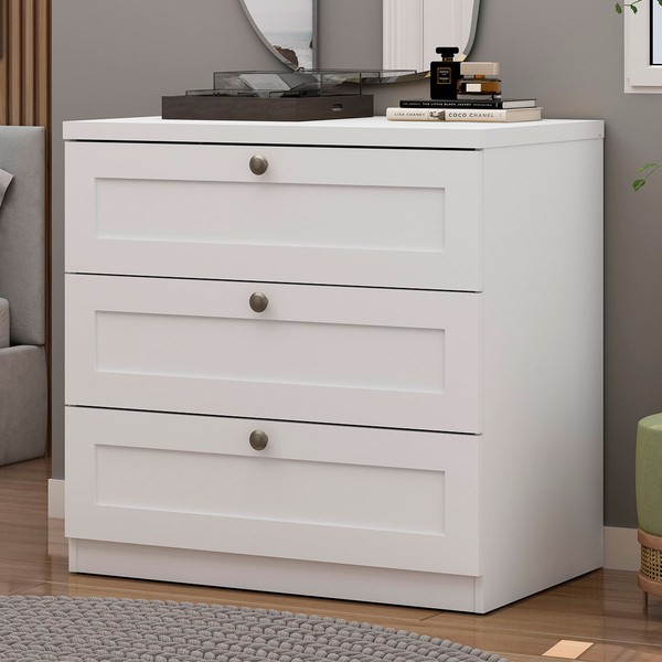 Cômoda Infinity 3 Gavetas Branco - Genialflex