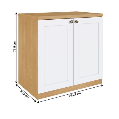 Sapateira Infinity 2 Portas Savana/Branco - Genialflex