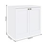 Sapateira Infinity 2 Portas Branco - Genialflex