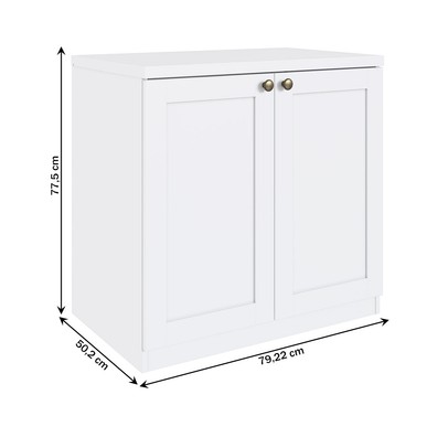 Sapateira Infinity 2 Portas Branco - Genialflex