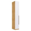 Guarda-Roupa Modulado Infinity 1 Porta 4 Prateleiras Savana/Branco - Genialflex