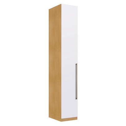 Guarda-Roupa Modulado Infinity 1 Porta 4 Prateleiras Savana/Branco - Genialflex