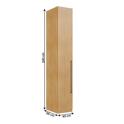 Guarda-Roupa Modulado Infinity 1 Porta 4 Prateleiras Savana - Genialflex