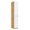Guarda-Roupa Modulado Infinity 2 Portas 4 Prateleiras Savana/Branco 2058 - Genialflex
