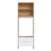 Closet Modulado Infinity 2 Gavetas Savana/Branco - Genialflex