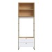 Closet Modulado Infinity 2 Gavetas Savana/Branco - Genialflex