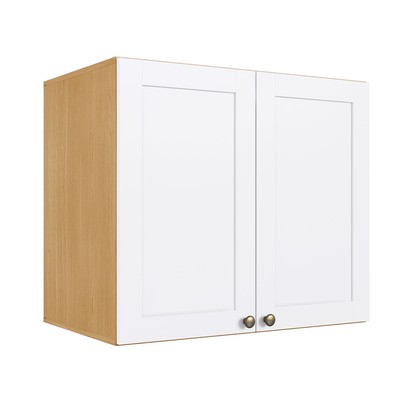 Armário Aéreo para Quarto Infinity 2 Portas Savana/Branco - Genialflex