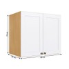 Armário Aéreo para Quarto Infinity 2 Portas Savana/Branco - Genialflex