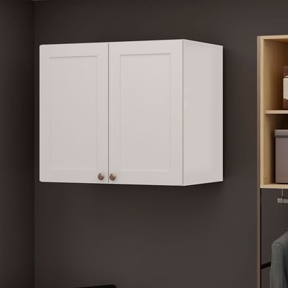 Armário Aéreo para Quarto Infinity 2 Portas Branco - Genialflex