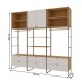 Closet Infinity 2 Portas 6 Gavetas Savana/Branco - Genilflex