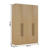 Guarda-Roupa Solteiro Infinity 4 Portas 3 Gavetas Savana - Genialflex