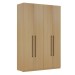 Guarda-Roupa Solteiro Infinity 4 Portas 3 Gavetas Savana - Genialflex