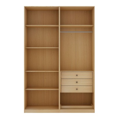 Guarda-Roupa Solteiro Infinity 4 Portas 3 Gavetas Savana - Genialflex