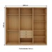 Closet Casal Infinity 3 Gavetas 7 Prateleiras Savana - Genialflex