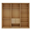 Closet Casal Infinity 3 Gavetas 7 Prateleiras Savana - Genialflex
