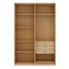 Closet Modulado Infinity 3 Gavetas 5 Prateleiras Savana - Genialflex