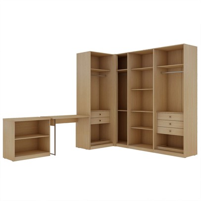 Quarto Completo Infinity 2 Portas 6 Gavetas Savana/Branco - Genialflex