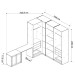 Quarto Completo Infinity 2 Portas 6 Gavetas Savana/Branco - Genialflex