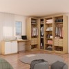 Quarto Completo Infinity 2 Portas 6 Gavetas Savana/Branco - Genialflex