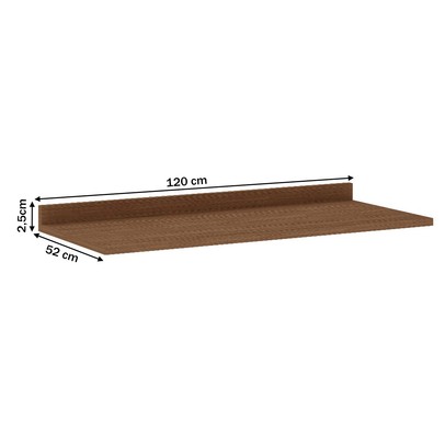 Tampo para Balcão 120 Cm ébano 0298 - Genialflex