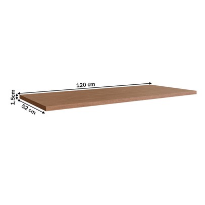 Tampo para Balcão 120 Cm ébano - Genialflex
