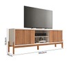 Rack para TV Até 72 Polegadas Tannen 2 Portas Freijó/Off White - Caemmun