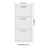Sapateira 3 Portas Branco Rp1300 - Decibal