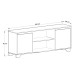 Rack com Painel para TV Até 50 Polegadas Benevello 2 Portas Siena/Branco - Quiditá Móveis