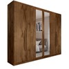 Guarda-Roupa Casal Madalena 6 Portas 4 Gavetas 100% Mdf com Espelho Brauna - Panorama Móveis