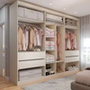 Guarda-Roupa Casal Madalena 6 Portas 4 Gavetas 100% Mdf Off White - Panorama Móveis