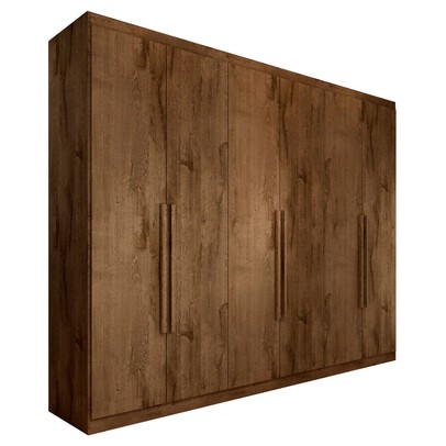 Guarda-Roupa Casal Madalena 6 Portas 4 Gavetas 100% Mdf Brauna - Panorama Móveis