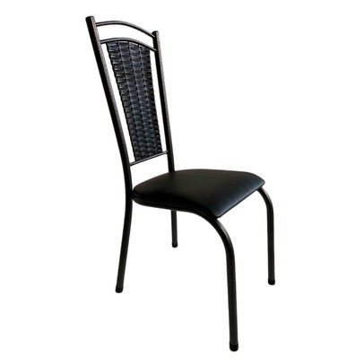 Kit 6 Cadeiras para Cozinha Paris Preto - Wj Design