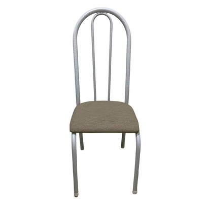 Kit 6 Cadeiras para Cozinha Requinte Branco/Bege - Wj Design