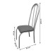Kit 6 Cadeiras para Cozinha Requinte Branco/Preto - Wj Design