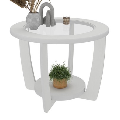 Mesa de Centro Dubai 100% Mdf Branco - Pnr Móveis