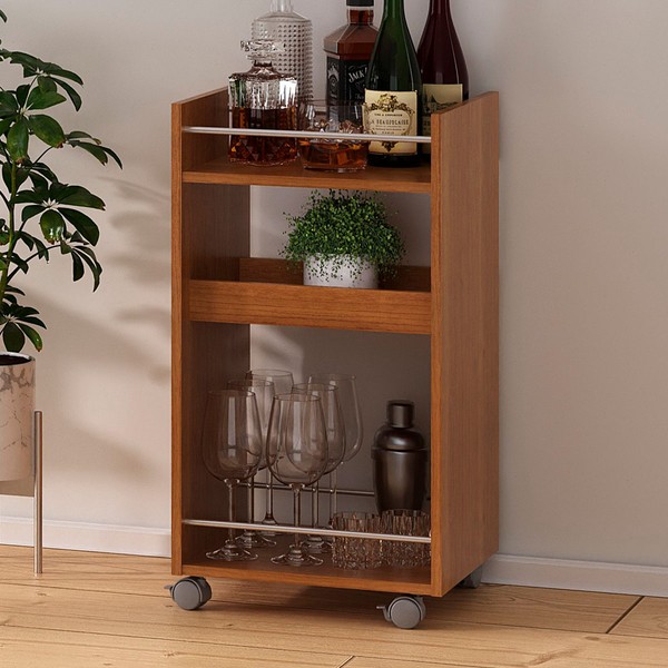 Bar Adega Brito 1 Prateleira Cinamomo - Pnr Móveis