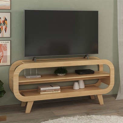 Rack para TV Até 60 Polegadas Luar Naturale - Pnr Móveis