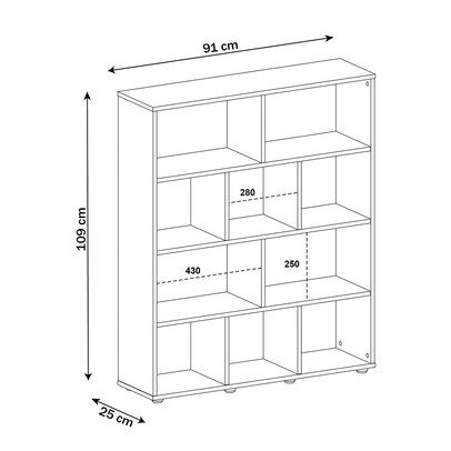 Estante para Livros Style Book Naturale - Pnr Móveis
