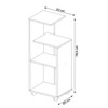 Estante para Livros Bis 2 Prateleiras Cinamomo/Off White - Pnr