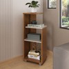 Estante para Livros Bis 2 Prateleiras Cinamomo/Off White - Pnr