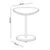 Mesa de Apoio Bia 100% Mdf Off White - Pnr Móveis