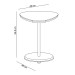 Mesa de Apoio Bia 100% Mdf Off White - Pnr Móveis