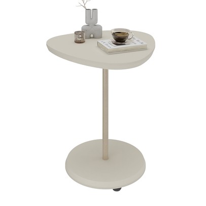 Mesa de Apoio Bia 100% Mdf Off White - Pnr Móveis