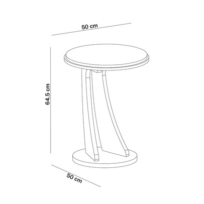 Mesa de Canto Tutti 100% Mdf Naturale - Pnr Móveis