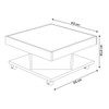Mesa de Centro Saara Cinamomo/Off White - Pnr Móveis