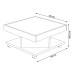 Mesa de Centro Saara Cinamomo/Off White - Pnr Móveis