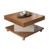 Mesa de Centro Saara Cinamomo/Off White - Pnr Móveis