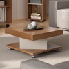 Mesa de Centro Saara Cinamomo/Off White - Pnr Móveis