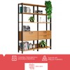 Estante para Livros Home Office 100% Mdf 1 Porta 2 Gavetas Freijó/Preto - Panorama Móveis